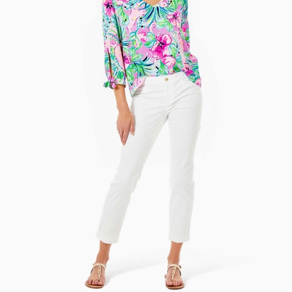 *LILLY PULITZER* Resort White Kelly Dinner Pant